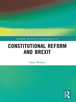 cover image of Constitutional Reform and Brexit
